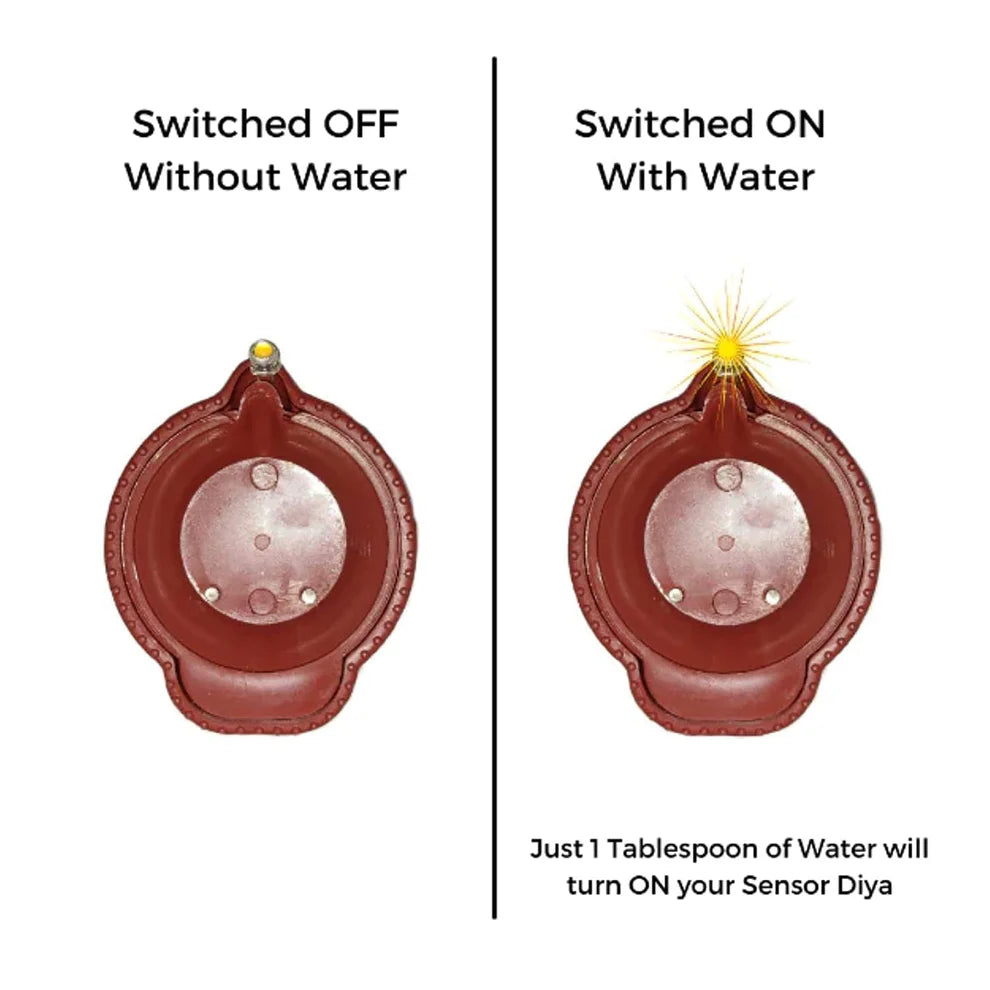 💥 Reusable Water Sensor LED Diyas – Bright, Long-Lasting & Hassle-Free
